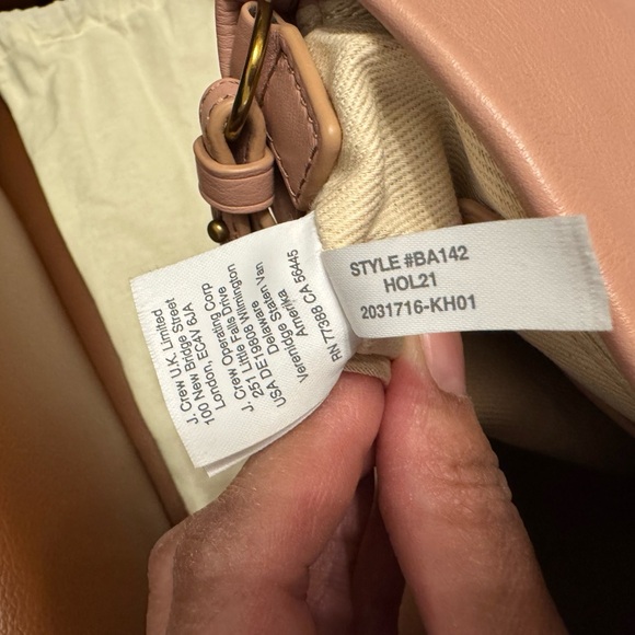 J. Crew Oslo Bucket Crossbody Bag in Blush - Picture 9 of 10